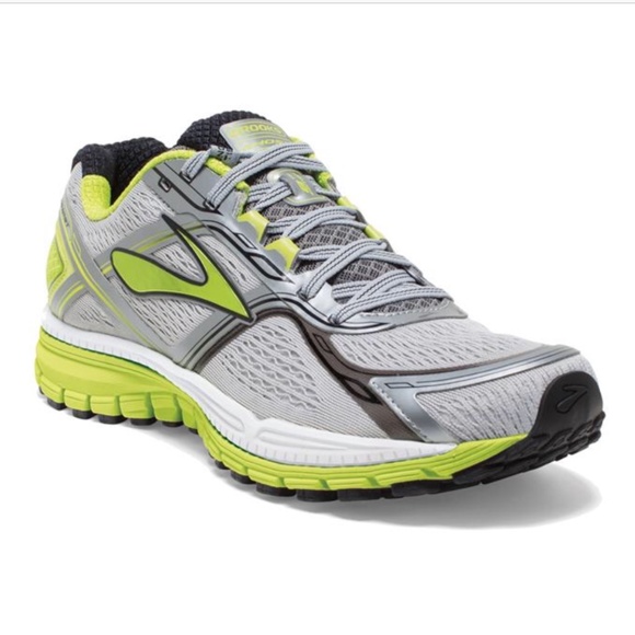 Brooks Ghost Men’s Size 10 Ghost Gry/Yellow Sneakers - Picture 7 of 8